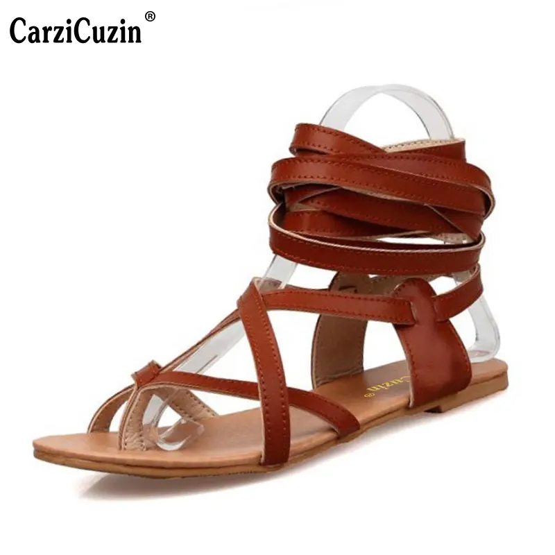 Size 30-50 Fashion Women Shoes Classic Design Gladiator Sandals Women Flat Shoes Bohemia Lace-Up Sandals Women Sandals
Size 30-50 Fashion Women Shoes Classic Design Gladiator Sandals Women Flat Shoes Bohemia Lace-Up Sandals Women Sandals