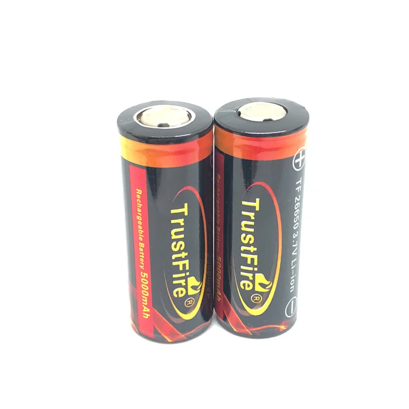 2PCS/LOT TrustFire 5000mAh 26650 3.7v Rechargeable Protected Li-ON Colorful battery batteries Free Shipping
2PCS/LOT TrustFire 5000mAh 26650 3.7v Rechargeable Protected Li-ON Colorful battery batteries Free Shipping