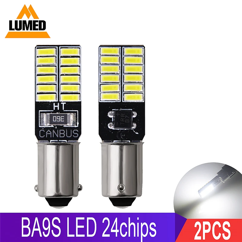 2x BA9S LEDs T4W Super bright 4014 LED 15 24 SMD Car License Plate Lights Auto Lamp Marker light Non-Polarity DC 12V
2x BA9S LEDs T4W Super bright 4014 LED 15 24 SMD Car License Plate Lights Auto Lamp Marker light Non-Polarity DC 12V