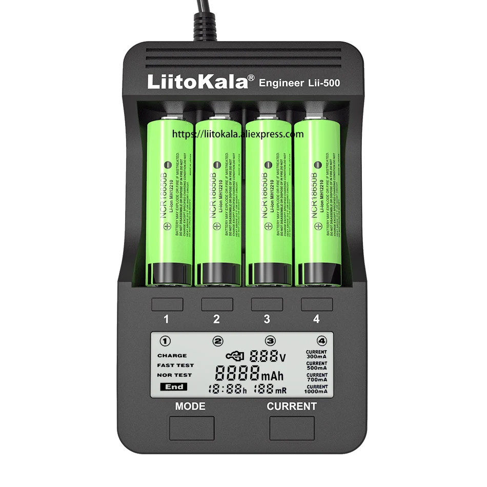 New Liitokala Lii-500 LCD 3.7V 18650 18350 18500 16340 17500 25500 10440 14500 26650 1.2V AA AAA NiMH lithium battery Charger
New Liitokala Lii-500 LCD 3.7V 18650 18350 18500 16340 17500 25500 10440 14500 26650 1.2V AA AAA NiMH lithium battery Charger