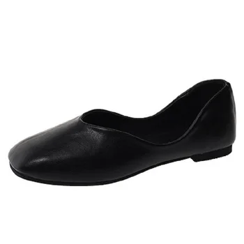 Shoes women 2019 spring new square head flat shoes women wild super fire solid color soft bottom leather single shoes women
Shoes women 2019 spring new square head flat shoes women wild super fire solid color soft bottom leather single shoes women