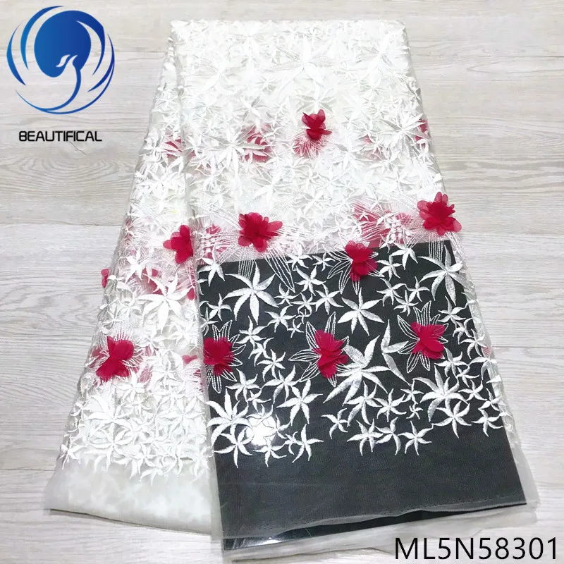 BEAUTIFICAL African 3d Lace Mesh Tulle Fabrics 2019 Cheaper 5 Yards 3d Lace For Dresses Tulle ML5N583
BEAUTIFICAL African 3d Lace Mesh Tulle Fabrics 2019 Cheaper 5 Yards 3d Lace For Dresses Tulle ML5N583