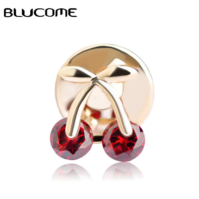 Blucome Small All Red Brooch AAA Crystal Cherry Alloy Jewelry Shirt Scarf Gold Color Pins Women's Girls Fashion Accessories Gift
Blucome Small All Red Brooch AAA Crystal Cherry Alloy Jewelry Shirt Scarf Gold Color Pins Women's Girls Fashion Accessories Gift
