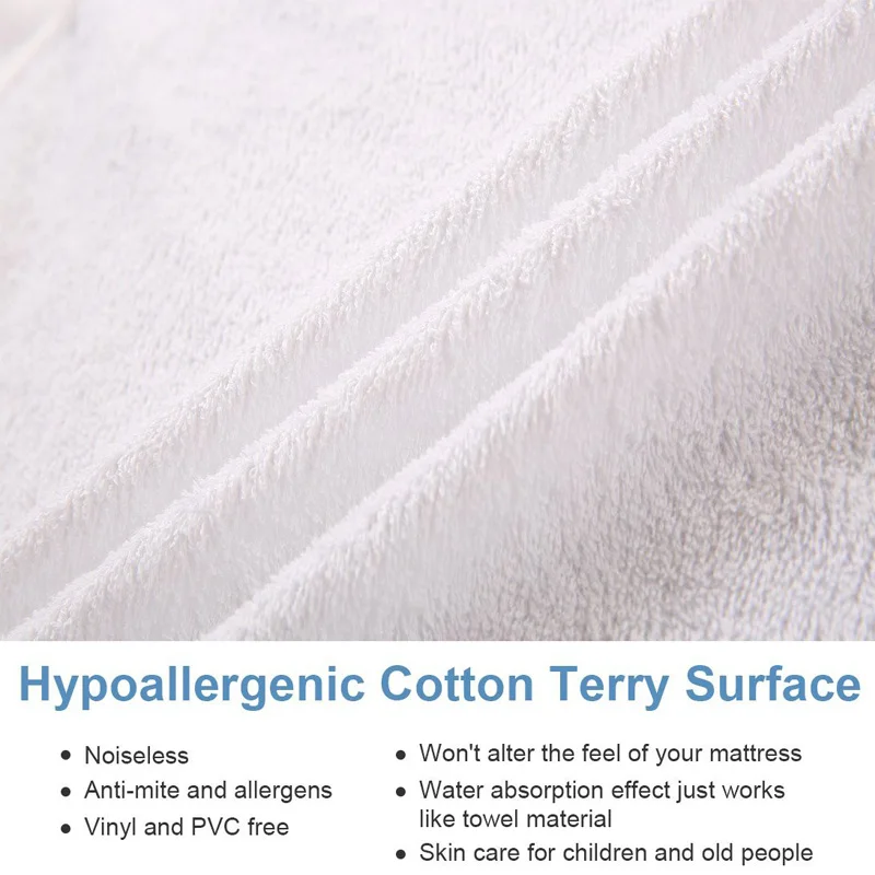 Terry cloth waterproof mattress cover (2)