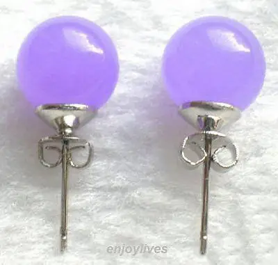 HOT SELL - >10mm Purple Lavender Natural stone Beads White Stud Earrings -Top quality free shipping
HOT SELL - >10mm Purple Lavender Natural stone Beads White Stud Earrings -Top quality free shipping