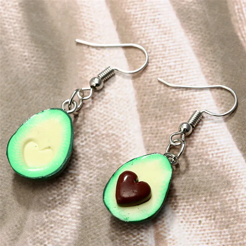 1Pair Fruit Avocado Shape Drop Earring Oval Heart Charm Dangle Earrings for Women Jewelry Brincos Accessories
1Pair Fruit Avocado Shape Drop Earring Oval Heart Charm Dangle Earrings for Women Jewelry Brincos Accessories