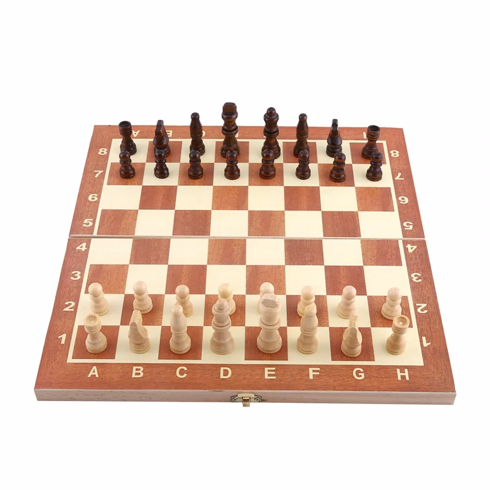 1 Set Portable Wooden Chess Set Backgammon Board Games Chessboard International Chess For Party Family Friend Entertainment
1 Set Portable Wooden Chess Set Backgammon Board Games Chessboard International Chess For Party Family Friend Entertainment