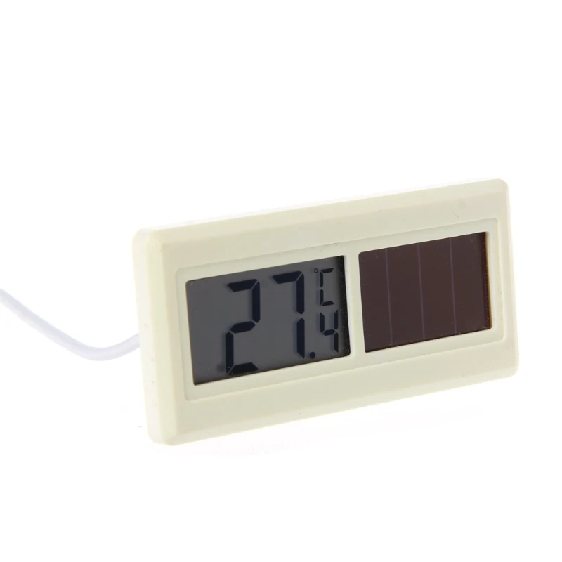 Mini Potable Solar Powered Digital LCD Thermometer Temperature Sensor Cable 1M 77UC
Mini Potable Solar Powered Digital LCD Thermometer Temperature Sensor Cable 1M 77UC