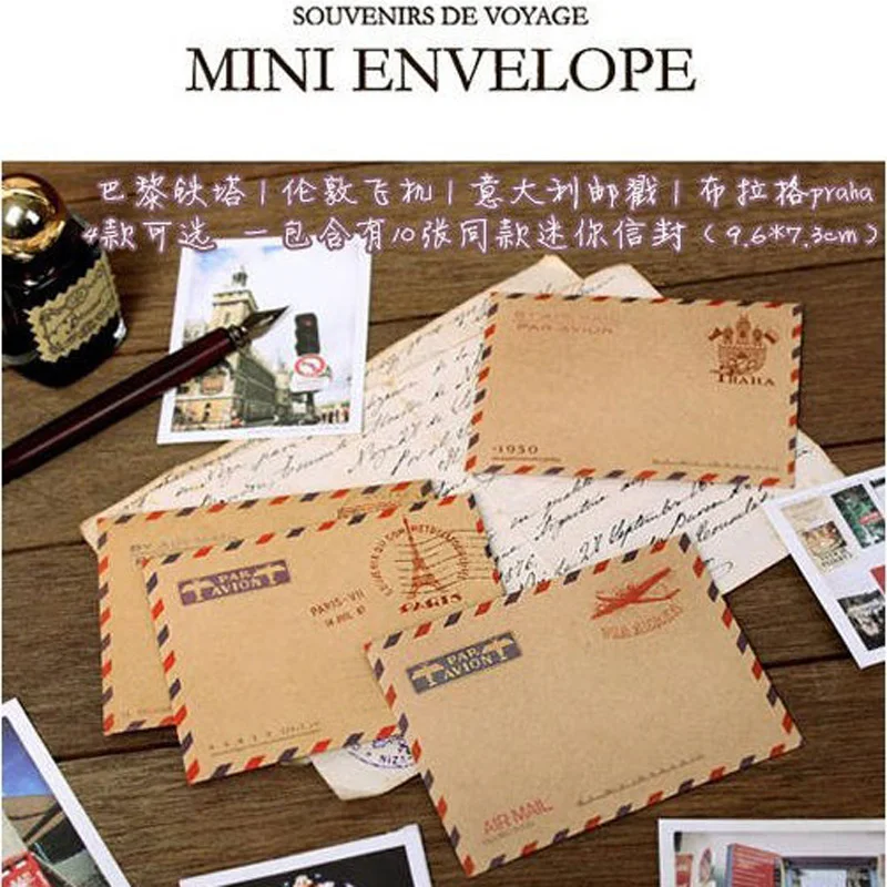 40pcs 4 Differnent Designs Mini Retro Vintage Paris Party Gift Paper Bag Envelope Fashion Cute Envelopes for Cards
40pcs 4 Differnent Designs Mini Retro Vintage Paris Party Gift Paper Bag Envelope Fashion Cute Envelopes for Cards