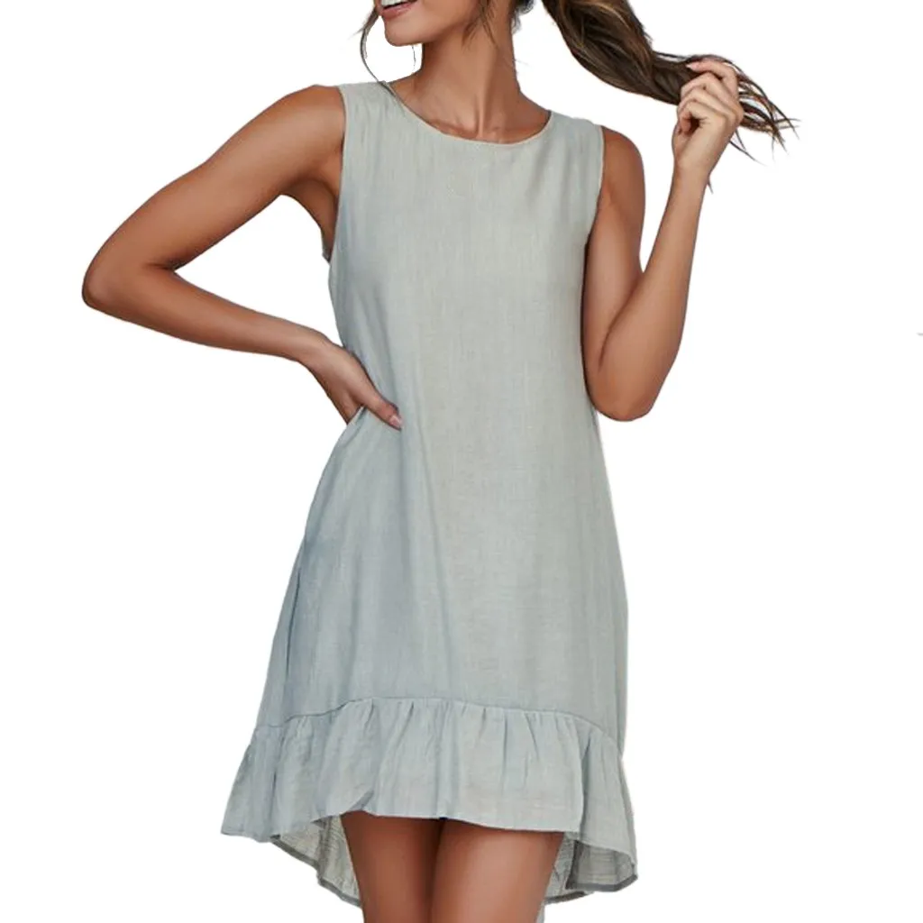 Jaycosin clothes 2019 dress Sexy Women Fashion O-Neck Ladies Solid Color Buttons Casual Mini soft Casual Dress
Jaycosin clothes 2019 dress Sexy Women Fashion O-Neck Ladies Solid Color Buttons Casual Mini soft Casual Dress