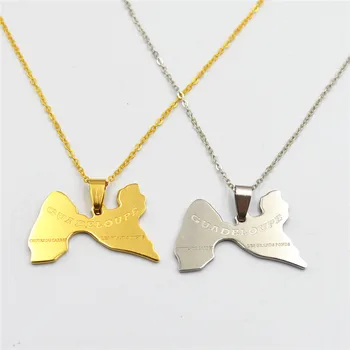 Wholesale Fashion Stainless Steel Choker Necklace For Women Guadeloupe Map Pendant Necklace Statement Personality Custom Gift
Wholesale Fashion Stainless Steel Choker Necklace For Women Guadeloupe Map Pendant Necklace Statement Personality Custom Gift