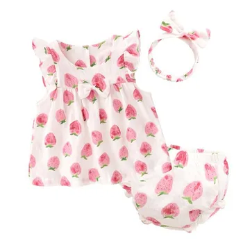 Baby Sets Summer 2019 New Crepe Cotton Baby 3Pcs Set Thin Section Cartoon Pattern O-Neck Double Sleeveless Printing Clothes 0-2T
Baby Sets Summer 2019 New Crepe Cotton Baby 3Pcs Set Thin Section Cartoon Pattern O-Neck Double Sleeveless Printing Clothes 0-2T