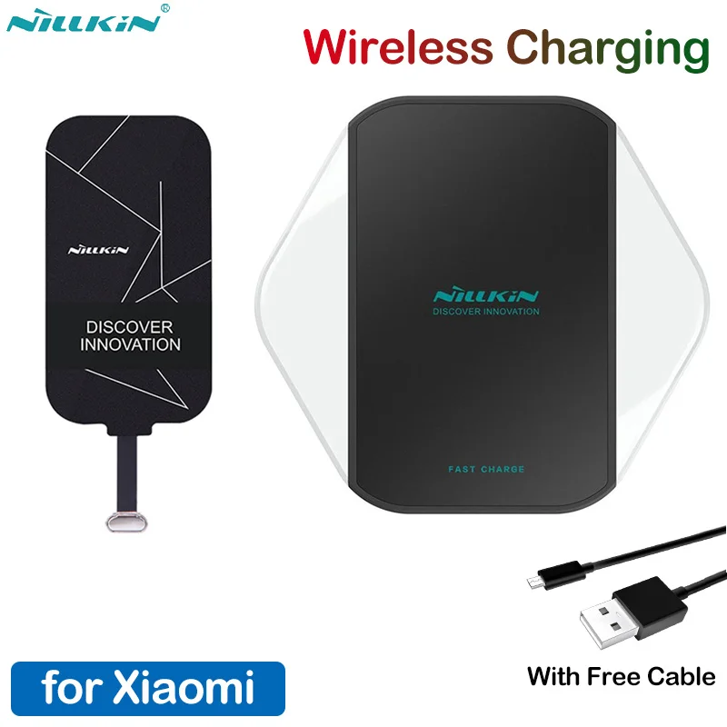 

Nillkin Qi Wireless Charging Charger for Xiaomi Mi 9 8 6 6X SE Lite Mix 3 Poco F1 Redmi K20 7A Note 4X 5 6 7 Pro Plus Receiver