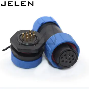 SP21 waterproof connector 10 pin plug socket Electronic panels installed 10-pin connector, LED male and female connectors IP68
SP21 waterproof connector 10 pin plug socket Electronic panels installed 10-pin connector, LED male and female connectors IP68