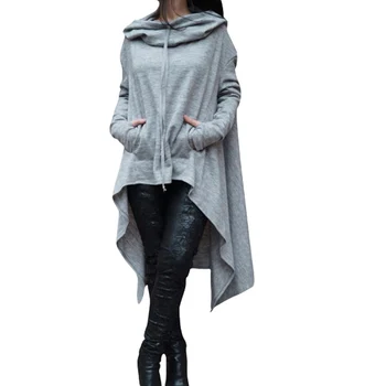 Sweatshirt Women Casual Outwear Hoody Loose Long Sleeve Mantle Cover Pullover Clothes 2018 New Solid color long section Hoodies
Sweatshirt Women Casual Outwear Hoody Loose Long Sleeve Mantle Cover Pullover Clothes 2018 New Solid color long section Hoodies
