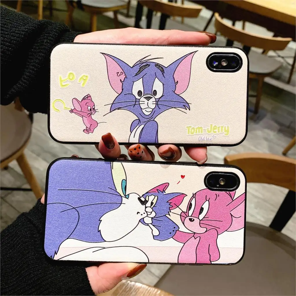 Cute 3D Relief Funda Cartoon Tom Jerry Phone Case for iphone 7 8 Plus 6 6s 10 X XS Max Xr Cover Soft TPU Luxury Capa for Coque
Cute 3D Relief Funda Cartoon Tom Jerry Phone Case for iphone 7 8 Plus 6 6s 10 X XS Max Xr Cover Soft TPU Luxury Capa for Coque