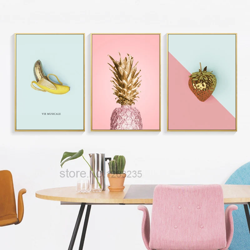 Yellow Pink Pineapple Nordic Poster Gold Fruit Posters Wall Art Canvas Painting Picture Wall Pictures For Living Room Unframed
Yellow Pink Pineapple Nordic Poster Gold Fruit Posters Wall Art Canvas Painting Picture Wall Pictures For Living Room Unframed