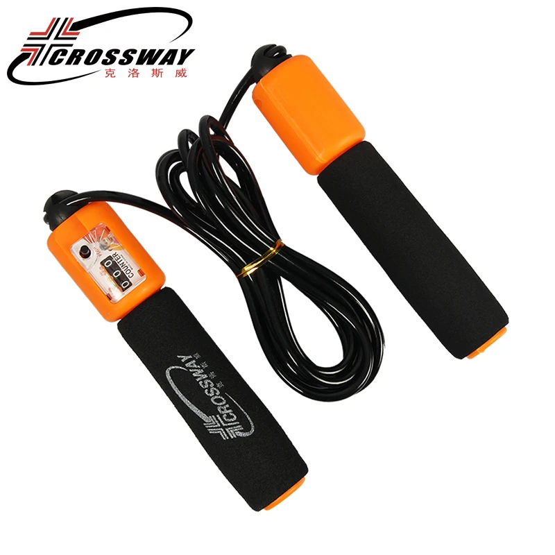 CROSSWAY Speed Fitness Jumping Rope 3m Jump Skipping Ropes PVC Adjustable Fast Ropes Jumping Aerobic with Counter Exercise Count
CROSSWAY Speed Fitness Jumping Rope 3m Jump Skipping Ropes PVC Adjustable Fast Ropes Jumping Aerobic with Counter Exercise Count