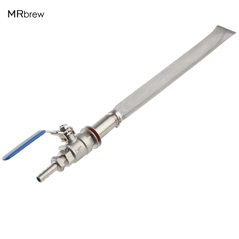 Weldless Boil Kettle Ball Valve with 12" Kettle Bazooka Screen, 2 Piece Ball Valve,10mm Hose Barb, Homebrew Hardware
Weldless Boil Kettle Ball Valve with 12" Kettle Bazooka Screen, 2 Piece Ball Valve,10mm Hose Barb, Homebrew Hardware