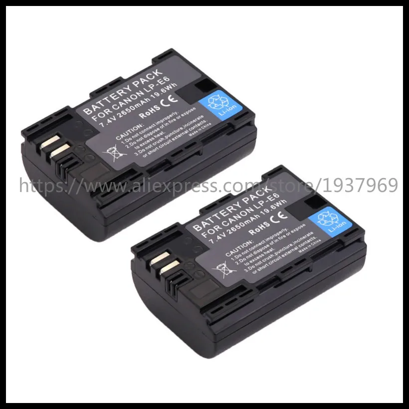 2pcs/lot High quality 2650mah LP-E6 battery Camera Battery for Canon 70D 5DII 5D2 5D3 7D 6D 60D Battery lp-e6
2pcs/lot High quality 2650mah LP-E6 battery Camera Battery for Canon 70D 5DII 5D2 5D3 7D 6D 60D Battery lp-e6