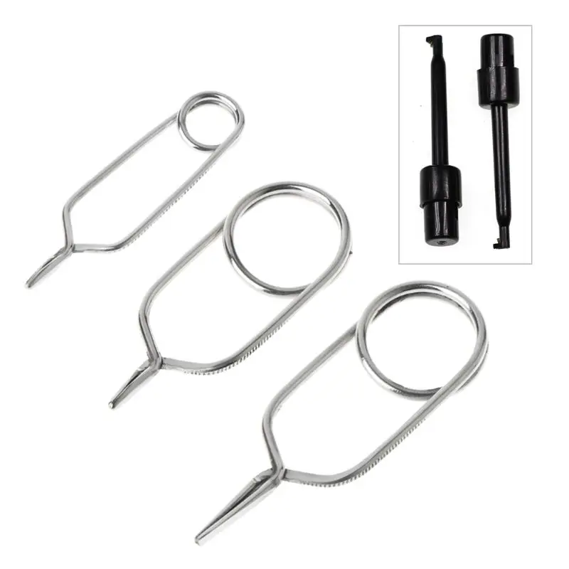 Stainless Steel & Plastic Hackle Pliers Feather Clips Rapping Hackle Tools For Nymph Fly Tying Tools Hook Holder
Stainless Steel & Plastic Hackle Pliers Feather Clips Rapping Hackle Tools For Nymph Fly Tying Tools Hook Holder