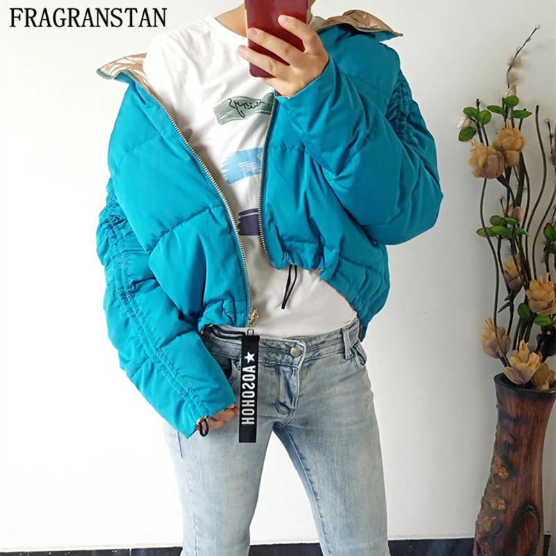 2018 Women Winter Outerwear Warm Down Coat Two Side Wear Zipper Overcoat Female Brand Casual Loose Plus Size Down Jacket LY598
2018 Women Winter Outerwear Warm Down Coat Two Side Wear Zipper Overcoat Female Brand Casual Loose Plus Size Down Jacket LY598