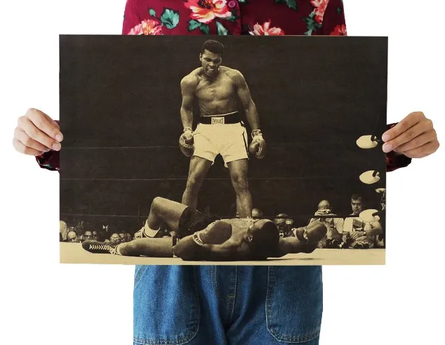 Boxer Muhammad Ali Vintage Kraft Paper Classic Movie Poster Map School Wall Office Decoration Art Retro Prints
Boxer Muhammad Ali Vintage Kraft Paper Classic Movie Poster Map School Wall Office Decoration Art Retro Prints