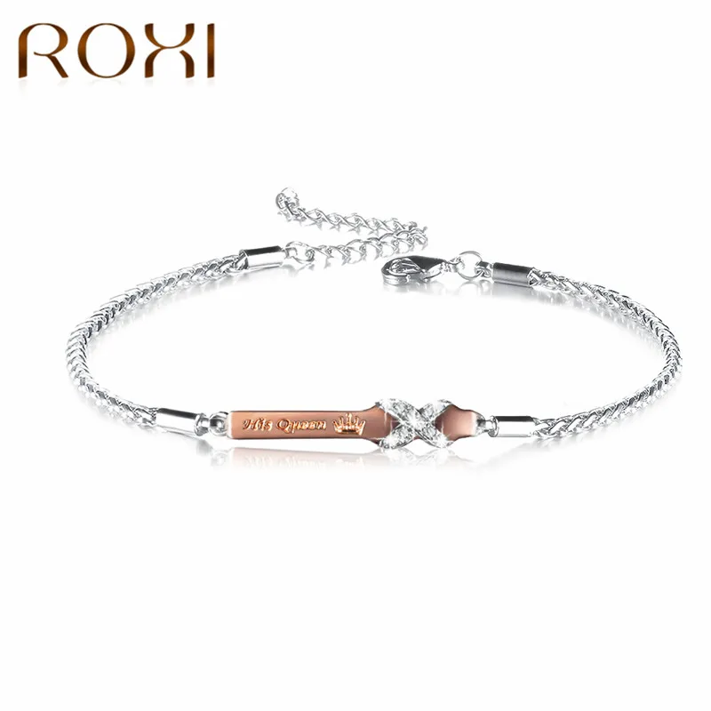 ROMAD His Queen Her King Bracelets for Women Men Couples Cross Carved Chain Bracelets Wedding Engagement Bridal Jewelry R4
ROMAD His Queen Her King Bracelets for Women Men Couples Cross Carved Chain Bracelets Wedding Engagement Bridal Jewelry R4