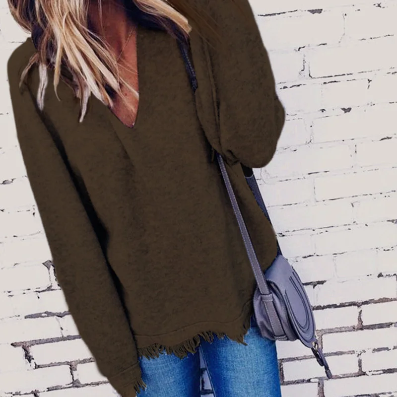 Korean Fashion knitwear women pullovers and sweaters Fringing Knitted Top V Neck Long Sleeves Solid Sweater Casual Tops female
Korean Fashion knitwear women pullovers and sweaters Fringing Knitted Top V Neck Long Sleeves Solid Sweater Casual Tops female