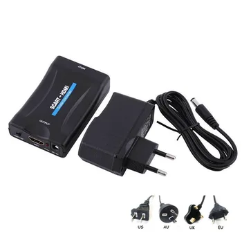 SCART to 1080P HDMI Audio Video Converter Scaler Upscale Adapter Box for HD TV DVD HDTV Monitor with AC Power Adapter
SCART to 1080P HDMI Audio Video Converter Scaler Upscale Adapter Box for HD TV DVD HDTV Monitor with AC Power Adapter