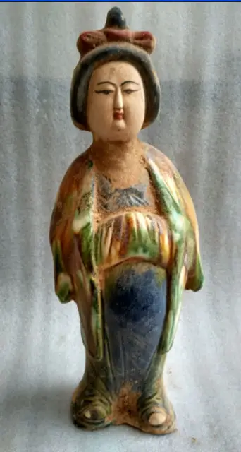25 cm * /Collection tang sancai pottery unearthed ancient women in ancient China
25 cm * /Collection tang sancai pottery unearthed ancient women in ancient China