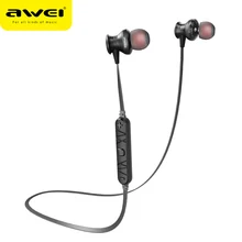 Awei A980BL Bluetooth Kulaklık mikrofonlu kulaklıklar Spor Boyun Bandı Kablosuz Kulaklık Kulaklık Için Xiaomi Huawei iPhone(China)