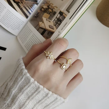 Peri'sBox 925 Sterling Sliver Cubic Zirconia Layering Rings Geometric Open Flower Rings Simple Initial Stacking Rings for Women
Peri'sBox 925 Sterling Sliver Cubic Zirconia Layering Rings Geometric Open Flower Rings Simple Initial Stacking Rings for Women