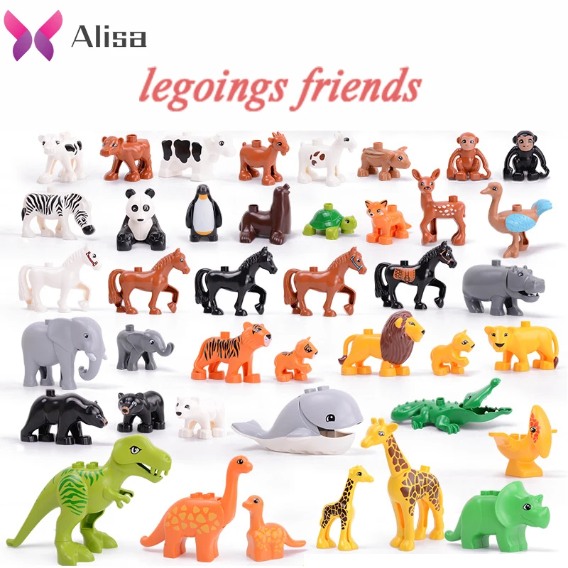 Blocks friends wild animals Duploed brinquedos set dinosaur Lion Tiger Model Figures Building Blocks toys for children gift
Blocks friends wild animals Duploed brinquedos set dinosaur Lion Tiger Model Figures Building Blocks toys for children gift
