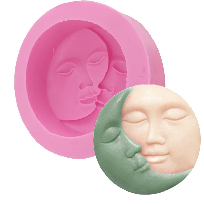 New Design Sun & Moon Faces Silicone Soap Molds Craft Molds DIY Handmade Soap Mould Candy Chocolate Cake Mould Baking Tools
New Design Sun & Moon Faces Silicone Soap Molds Craft Molds DIY Handmade Soap Mould Candy Chocolate Cake Mould Baking Tools