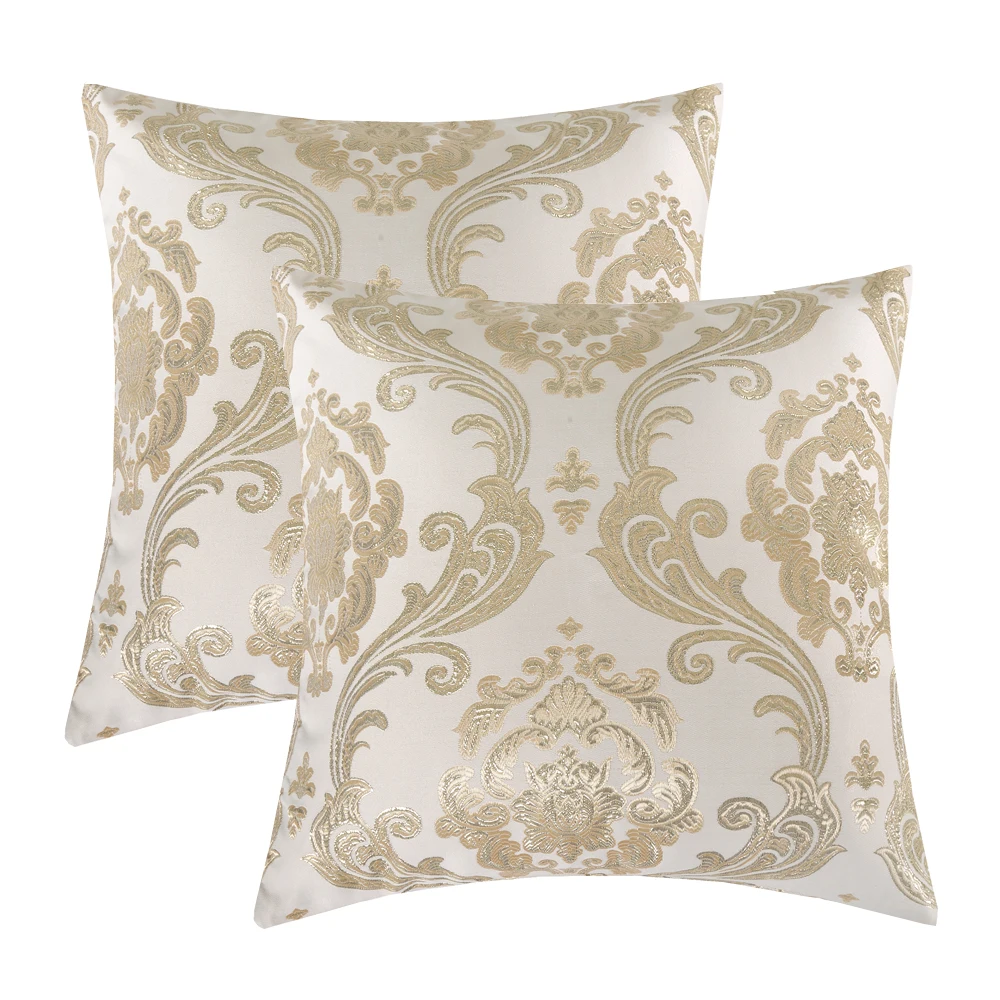 Gold Jacquard Decorative Throw Pillow Cushion Covers Luxury Floral Cushion Cover for Sofa Chair Car 45x45cm 50x50cm
Gold Jacquard Decorative Throw Pillow Cushion Covers Luxury Floral Cushion Cover for Sofa Chair Car 45x45cm 50x50cm