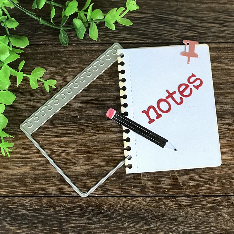 Notebook Notes Pencil Metal Cutting Dies for Scrapbooking DIY Album Embossing Folder Paper Card Maker Template Decor Stencils
Notebook Notes Pencil Metal Cutting Dies for Scrapbooking DIY Album Embossing Folder Paper Card Maker Template Decor Stencils