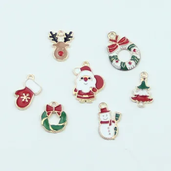 MRHUANG 10pcs/lot Christmas Santa Claus Enamel Charm Alloy Pendant fit necklaces bracelet DIY Fashion Jewelry Accessories
MRHUANG 10pcs/lot Christmas Santa Claus Enamel Charm Alloy Pendant fit necklaces bracelet DIY Fashion Jewelry Accessories