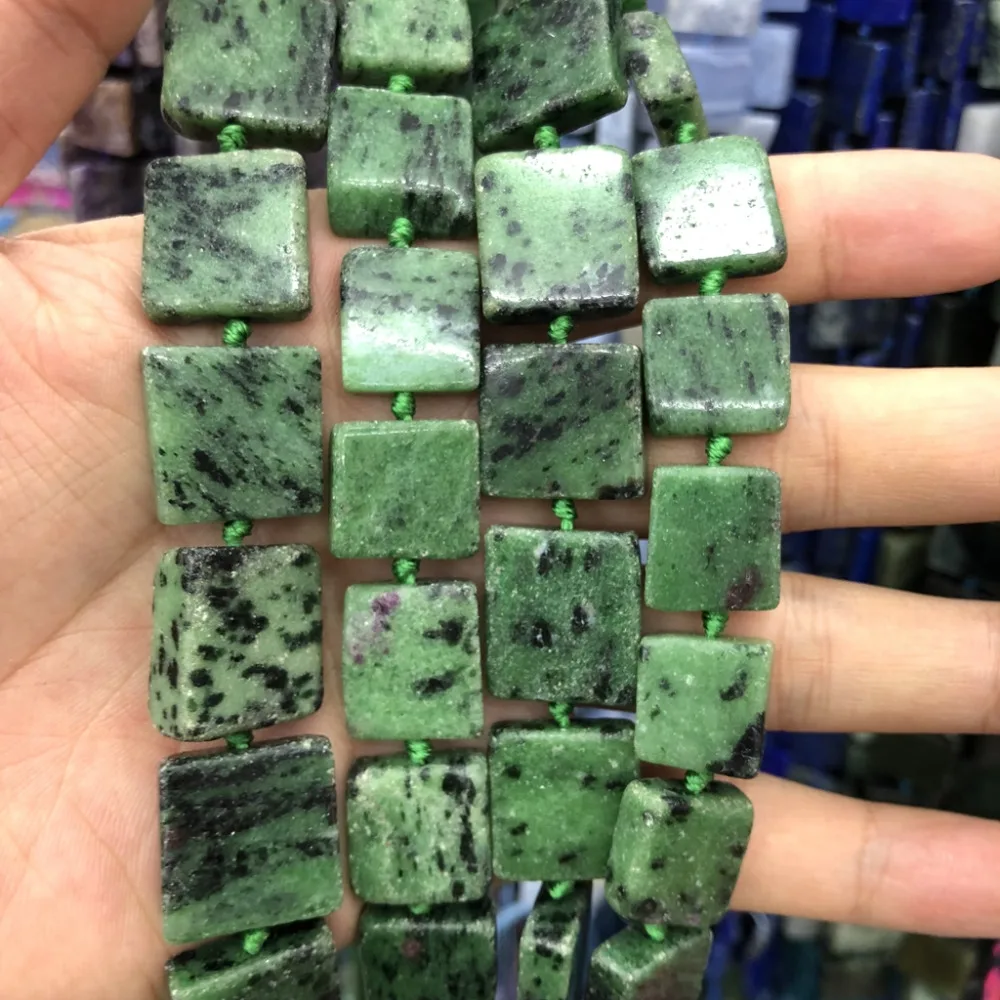 Natural Epidote Rub y Zoist Square Beads Nugget Rectangle Bead, Genuine Stone Gem Jewelry Making Beads 3strings of 15.5"
Natural Epidote Rub y Zoist Square Beads Nugget Rectangle Bead, Genuine Stone Gem Jewelry Making Beads 3strings of 15.5"