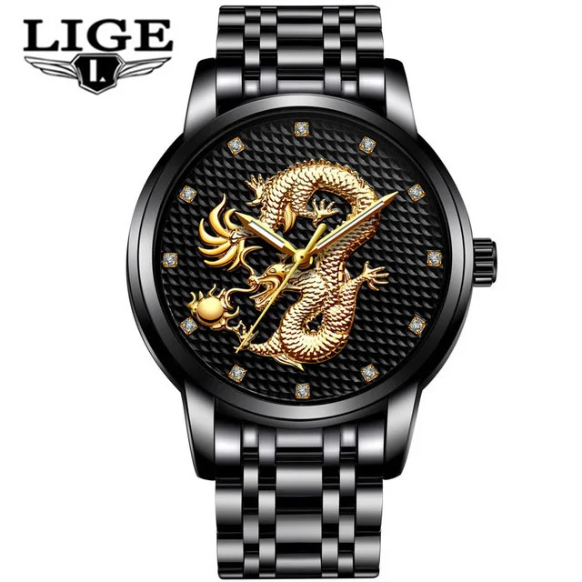 2018 Mens Watches Top Brand Luxury Quartz Watch Men Casual Waterproof Gold Dragon Full Steel Sport Wrist Watch Relogio Masculino
2018 Mens Watches Top Brand Luxury Quartz Watch Men Casual Waterproof Gold Dragon Full Steel Sport Wrist Watch Relogio Masculino