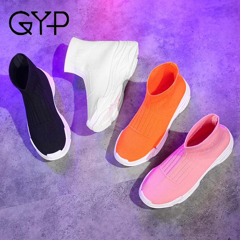 GYP 2019 solid spring autumn flyknit breathable sock sneakers women fashion student leisure Footwears simple runing shoes KY-02
GYP 2019 solid spring autumn flyknit breathable sock sneakers women fashion student leisure Footwears simple runing shoes KY-02