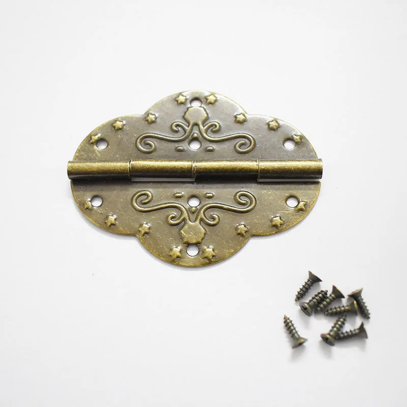 70mm*53mm Antique Hinges For Cabinet Jewelry Wooden Box Hinge Retro Hinges Gift Box Fittings DIY Accessories With Screws
70mm*53mm Antique Hinges For Cabinet Jewelry Wooden Box Hinge Retro Hinges Gift Box Fittings DIY Accessories With Screws