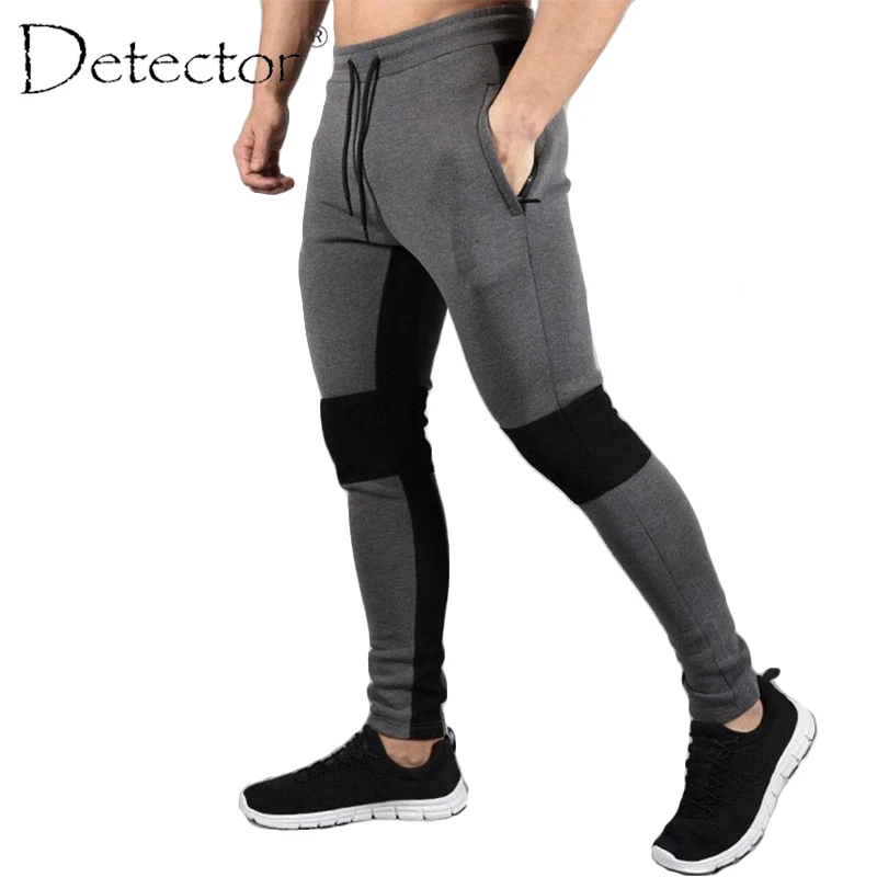 

Detector Mens Running Fitness Pants Sportwear Elastic Drawstring Trousers Men Autumn Winter Outdoor Sport Clothing