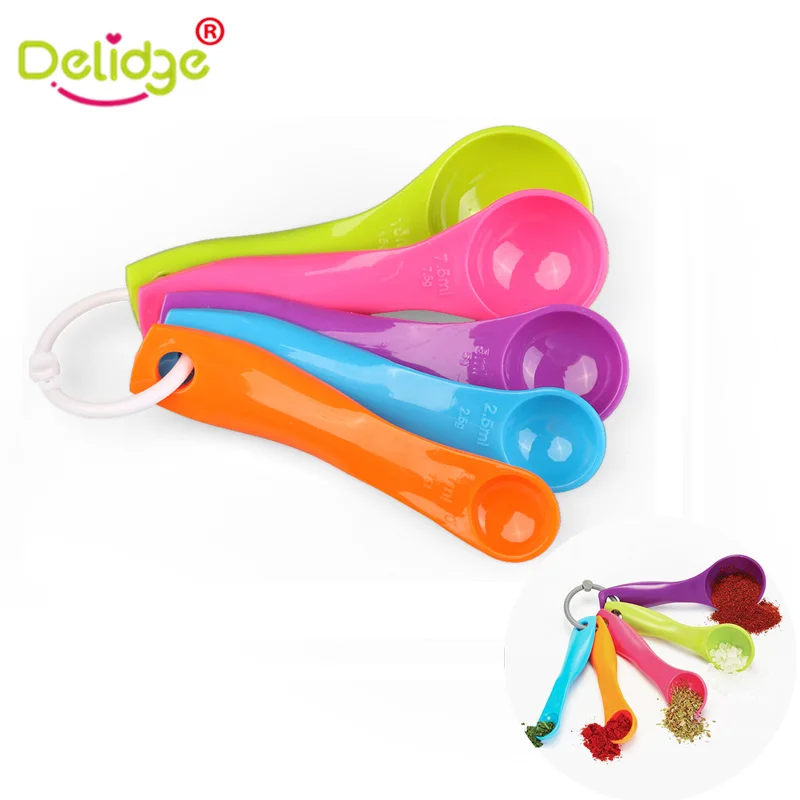 Delidge 5pcs/set Measure Spoons Set Kitchen Tool Plastic (1 -15ml) Scale Coffee Spoon Sugar Cake Measurement Baking Accessory
Delidge 5pcs/set Measure Spoons Set Kitchen Tool Plastic (1 -15ml) Scale Coffee Spoon Sugar Cake Measurement Baking Accessory
