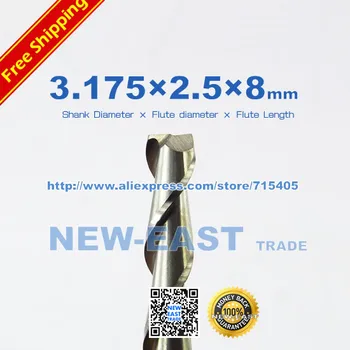 10 Pcs 3.175*2.5*8mm Two Flutes End Mill Bits Cutting Tools Carbide Tools Woodworking Tools CNC Router Bits for Carving Machine
10 Pcs 3.175*2.5*8mm Two Flutes End Mill Bits Cutting Tools Carbide Tools Woodworking Tools CNC Router Bits for Carving Machine