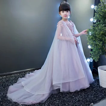 Luxury Spring New Children Girls Wedding Birthday Party Ball Gown Mesh Dress With Trailing Kids Model Show Pageant Long Dress
Luxury Spring New Children Girls Wedding Birthday Party Ball Gown Mesh Dress With Trailing Kids Model Show Pageant Long Dress