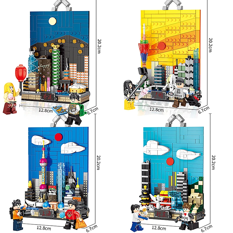 Guangzhou Hong kong Beijing Shanghai City miniature compatible Building Blocks DIY Educational Bricks kids Toys Children Gifts
Guangzhou Hong kong Beijing Shanghai City miniature compatible Building Blocks DIY Educational Bricks kids Toys Children Gifts