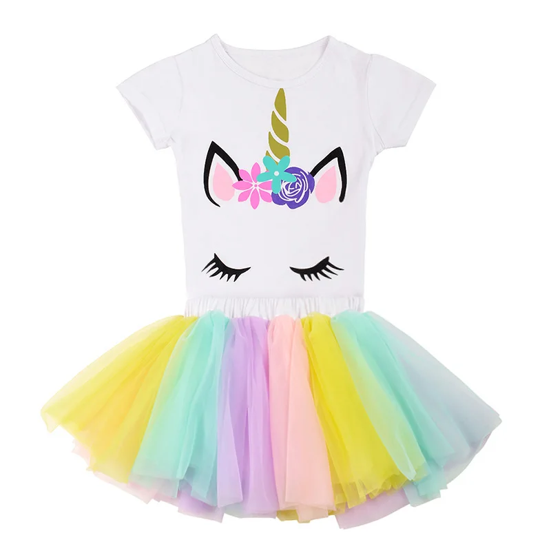 2019 New Summer Girls Clothing Sets 2pcs Casual Fashion Chiffon Soft Skirt & Unicorn T Shirt Ball Gown Baby Girls Clothes 1-8T
2019 New Summer Girls Clothing Sets 2pcs Casual Fashion Chiffon Soft Skirt & Unicorn T Shirt Ball Gown Baby Girls Clothes 1-8T