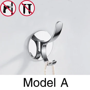 Nail Free Wall Mounted Hat Coat Robe Hooks Chrome Zinc Alloy Wall Hanger Towel One Hook Bathroom Robe Bathroom Accessories
Nail Free Wall Mounted Hat Coat Robe Hooks Chrome Zinc Alloy Wall Hanger Towel One Hook Bathroom Robe Bathroom Accessories