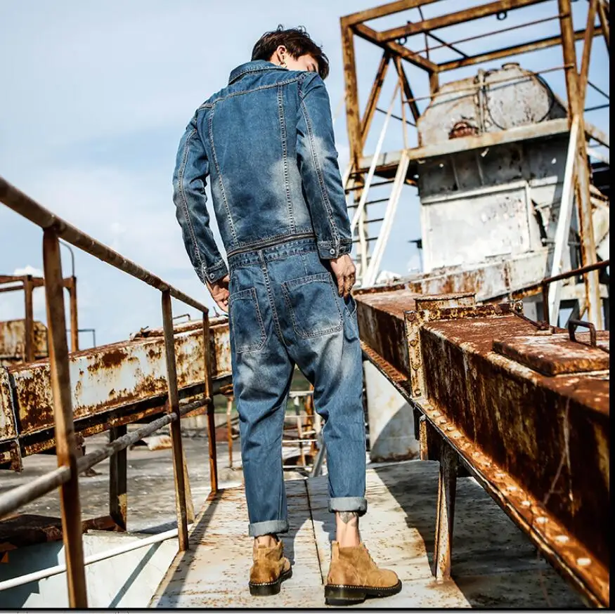 M-2xl New Japanese Denim Trousers Men Removable Tooling Jumpsuit Youth Slim Bib Pants Hairstylist Tide Jeans Singer Costumes
M-2xl New Japanese Denim Trousers Men Removable Tooling Jumpsuit Youth Slim Bib Pants Hairstylist Tide Jeans Singer Costumes